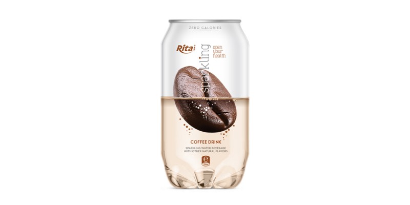 Pet can 350ml Sparkling drink with coffee flavor rita