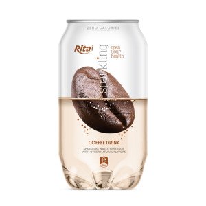 Pet can 350ml Sparkling drink with coffee flavor rita