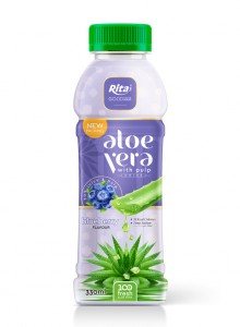 Petbottle330ml Aloevera with pulpdrink blueberry flavor