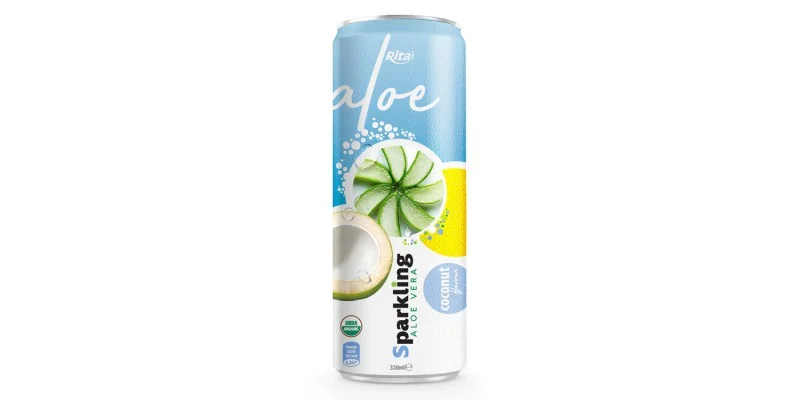 Private label brand Sparkling aloe vera coconut 320ml