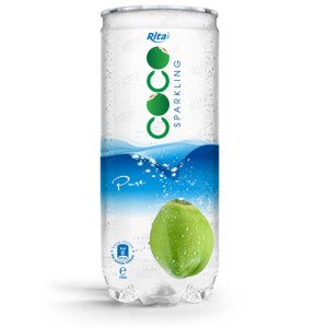 Pure sparking coconut water 250ml Pet Can 