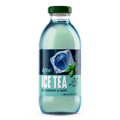 Rita Blueberry  Mint Ice Tea 500ml Glass Bottle