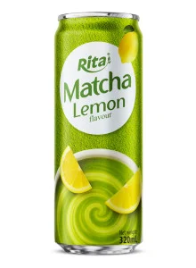 320ml Cans Rita Matcha Tea Drink With Lemon Flavor