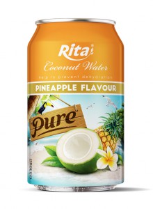 Rita coconut water with pineapple 330ml short can