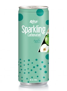 Sparkling Carbonated With Apple Flavour 250ml slim can