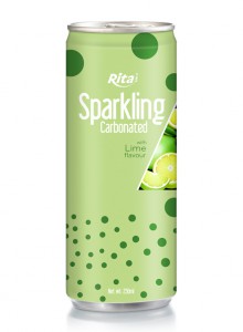 Sparkling Carbonated With Lime Flavour 250ml slim can
