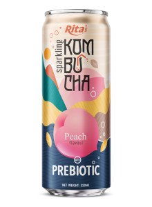 Sparkling Kombucha Prebiotic 320ml can 01