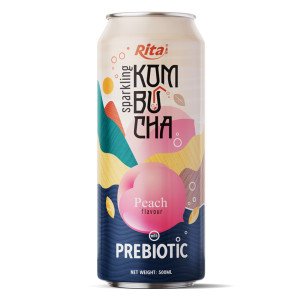 Sparkling Kombucha Prebiotic 500ml can 01