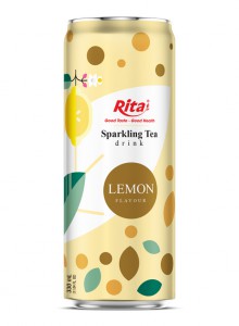 Sparkling Tea drink lemon flavour 330ml sleek canned  near me 1