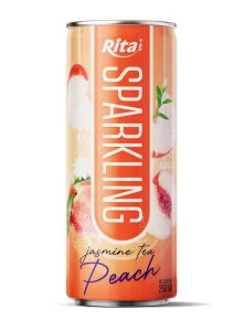 250ml Sleek Can Sparkling Jasmine Tea Peach Flavor 250ml Sleek Can Sparkling Jasmine Tea Peach Flavor