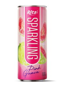 Sparkling drink fruit pink guava 250ml cans
