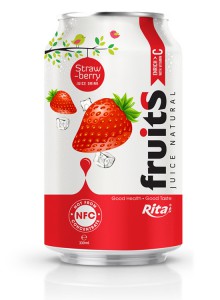 Strawberry juice 330ml OEM fruit drinks brands