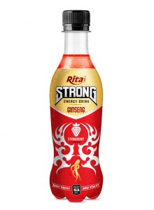 Strong Energy Drink Ginseng with Strawberry Flavor  400ml