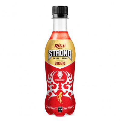 Strong Energy Drink Ginseng with Strawberry Flavor  400ml 2021