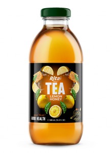 Tea Drink with Lemon Honey Flavor 500ml Glass Bottle