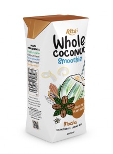 Wholesale 200ml aseptic box coconut smoothie mocha flavor