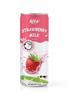 Wholesale Good Quality Strawberry Milk 250ml Can