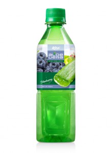 Healthy Aloe Vera Blueberry Flavor 500ml Green Pet Bottle 