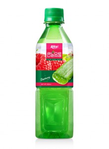 Healthy Aloe Vera Raspberry Flavor 500ml Green Pet Bottle 