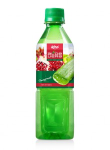 Healthy Aloe Vera Pomegranate Flavor 500ml Green Pet Bottle