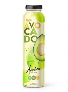 OEM best price avocado fruit juice drink 300ml glass bottle