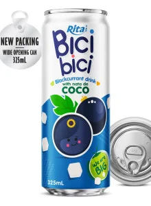 Bici Bici 325ml Blackcurrant drink with nata de Coco (wide opening can) Bici Bici 325ml Blackcurrant drink with nata de Coco (wide opening can)