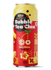 Best Quality Bubble Tea With Chia Cherry And Hibiscus Fruit