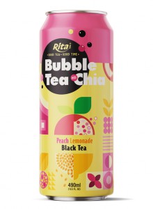 Supplier Bubble Tea With Chia Peach And Lemonade Flavor
