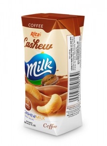 premium quality cashew milk coffee flavor