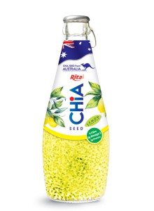 Chia seed glass beverage bottles wholesale