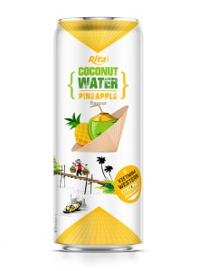 OEM cheap price coconut water with pineapple  flavour 330ml