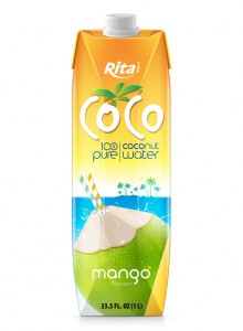 100% Coconut Water Pure And Mango 1L Paper Box
