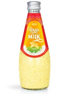 Fruit juice brands vanilla with Basil seed Milk 290ml