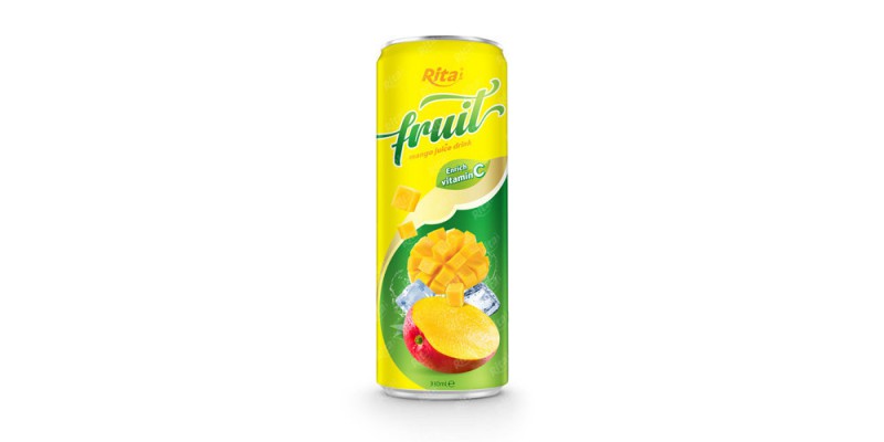 fruit mango juice enrich vitamin C in 320ml can