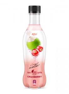 pet bottle 400ml spakling Coconut water caranberry