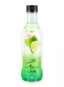 pet bottle 400ml spakling Coconut water lime
