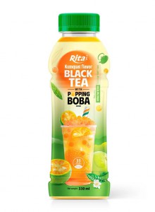 Supplier OEM Brand Popping Boba Black Tea With Kumquat Flavor