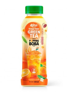 Supplier Company Popping Boba Black Tea With Orange Flavor