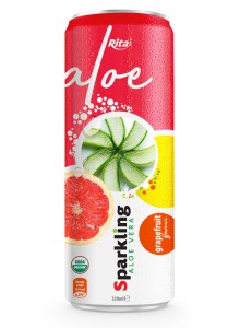 private label brand Sparkling  aloe vera  grape fruit 320ml