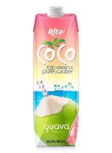 100% Coconut Water Pure And Guava Juice Brands 1L Paper Box 