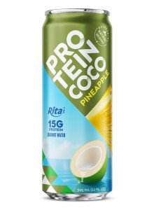 RITA Pineapple Flavored Protein Coconut Water 325ml Can with 15g Protein