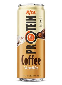 Rita Protein Coffee 15g – Ready-to-Drink High Protein Coffee Vanilla 325ml Can