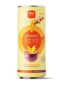RITA Protein Turmeric Passion Fruit Drink 250ml Slim Can