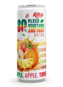 sleek can 320ml 80 Vegetable fruit drink