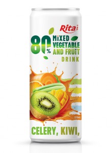 Beverage Suppliers Mixed Vegetable And Fruit Drink 320ml Can 