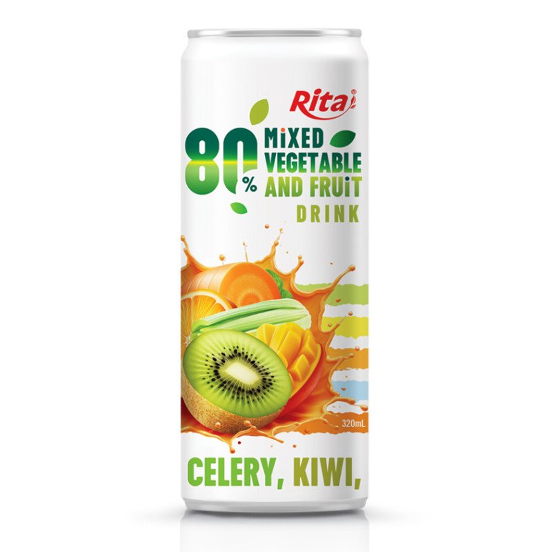 sleek can 320ml 80 Vegetable fruit drink 4
