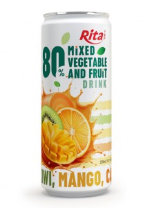 sleek can 320ml Vegetable fruit drink