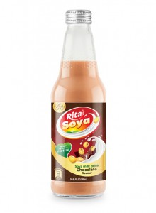 Wholesale Soya Milk Drink Chocolate Flavor 10.05 Fl Oz Glass Bottle