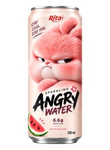 Sparkling Watermelon Juice with Protein 330ml – Angry Water Sparkling Watermelon Juice with Protein 330ml – Angry Water