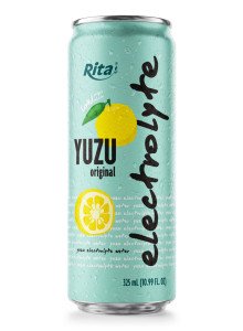 Yuzu Electrolyte Water Drink 325ml Low Sugar Hydration Beverage